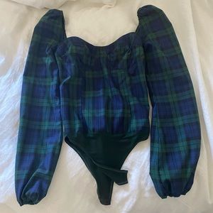 Lani the label plaid bodysuit